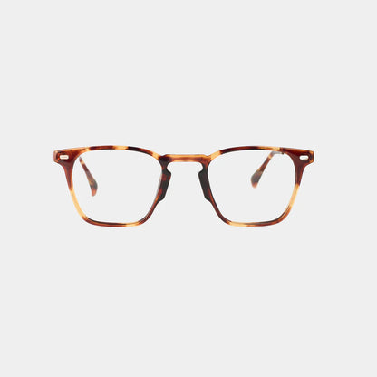 YOURSPEX Brown Tort Wayfarer Full Rim Acetate Metal Frame-Computer Spex (Zero Power)
